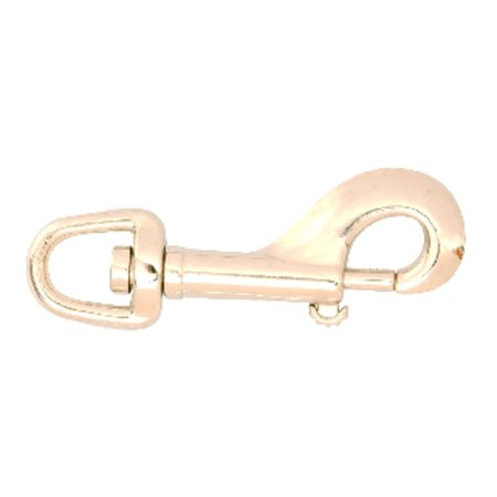 CAMPBELL CHAIN & FITTINGS Campbell 1 in. D X 4-1/4 in. L Nickel-Plated Zinc Bolt Snap 90 lb T7615422